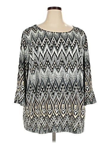 Bob Mackie 3/4 Sleeve Blouse (view 1)