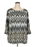 Bob Mackie Silver 3/4 Sleeve Blouse Size 3X - photo 1