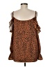 Unbranded Brown Sleeveless Blouse Size M - photo 2