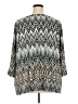 Bob Mackie Silver 3/4 Sleeve Blouse Size 3X - photo 2