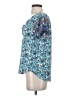 Shein 100% Viscose Blue Short Sleeve Henley Size 4 - photo 5
