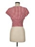 Shein Red Short Sleeve Top Size 6 - photo 2