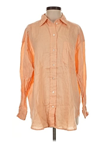 H&M 3/4 Sleeve Button-Down Shirt (view 1)