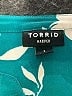 Torrid 100% Polyester Tropical Teal Short Sleeve Blouse Size 1X Plus (1) - photo 7