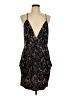 BCBGeneration Paisley Black Cocktail Dress Size L - photo 1