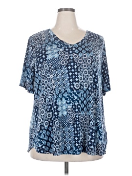 Terra & Sky Short Sleeve Blouse