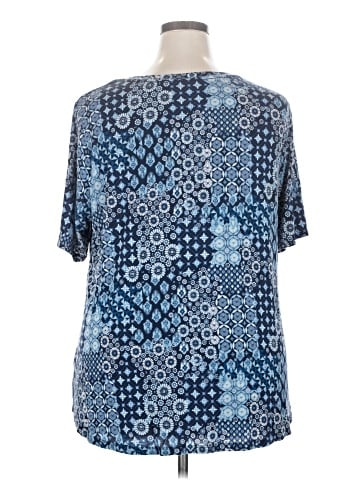 Terra & Sky Short Sleeve Blouse (view 2)