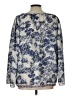 Max Studio 100% Polyester Print Blue Long Sleeve Blouse Size L (estimated) - photo 2