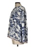 Max Studio 100% Polyester Print Blue Long Sleeve Blouse Size L (estimated) - photo 5