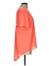 Lush Color Block Orange Short Sleeve Blouse Size L - photo 4