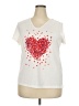 NORACORA Hearts White Sleeveless T-Shirt Size XXL - photo 1
