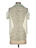 BCBGeneration 100% Polyester Floral Ivory Short Sleeve Blouse Size S - photo 2