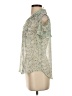 BCBGeneration 100% Polyester Floral Ivory Short Sleeve Blouse Size S - photo 5
