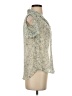BCBGeneration 100% Polyester Floral Ivory Short Sleeve Blouse Size S - photo 4