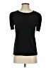 Bar III Black Short Sleeve Top Size S - photo 1