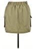 Shein Curve 100% Polyester Solid Green Casual Skirt Size 0X - photo 2