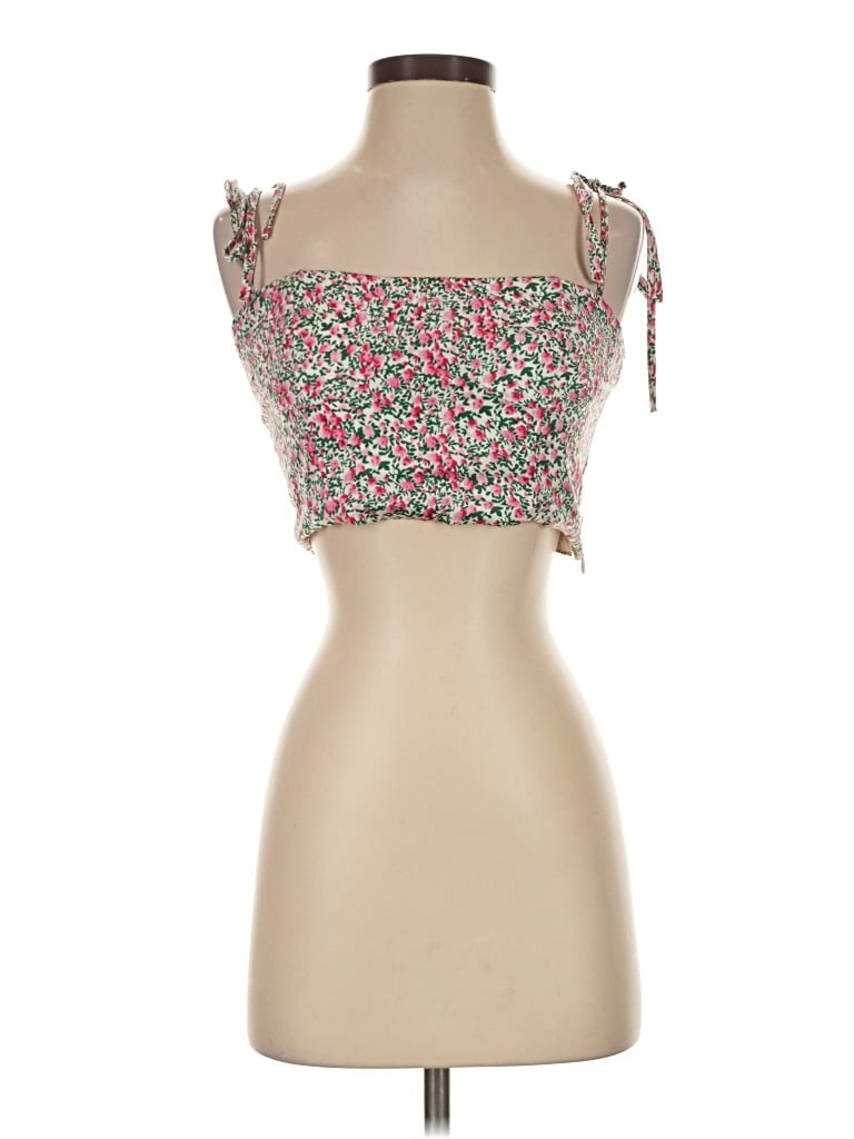 Pre-owned Lulus Tank Top Pink Strapless Neckline Tops