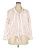 Sanctuary Stripes Ivory 3/4 Sleeve Blouse Size 2X - photo 1