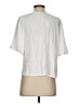 Ann Taylor LOFT 100% Polyester White Short Sleeve Blouse Size XS - photo 2