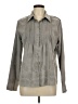 Shaver Lake 100% Polyester Gray Long Sleeve Blouse Size L - photo 1