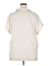 Timeson 100% Polyester Stripes Ivory Short Sleeve Blouse Size XXL - photo 2