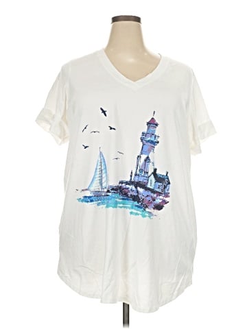 Woman Within Short Sleeve T-Shirt (view 1)