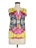Trucco Tie-dye Yellow Sleeveless Blouse Size M - photo 1