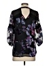 Daniel Rainn Floral Black 3/4 Sleeve Blouse Size XS - photo 2