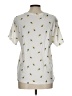 Old Navy 100% Cotton Ivory Short Sleeve Blouse Size L - photo 2