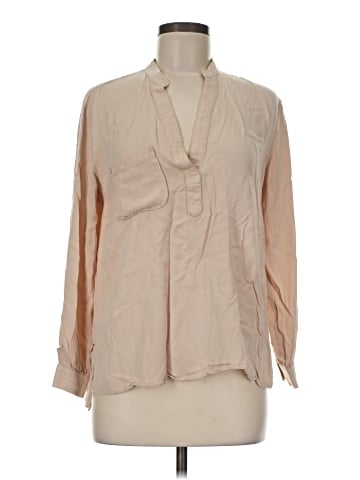 Olivia Grey Long Sleeve Blouse (view 1)