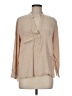 Olivia Grey 100% Rayon Tan Long Sleeve Blouse Size M - photo 1