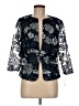 Alex Evenings 100% Polyester Print Black Blazer Size 8 - photo 1
