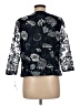 Alex Evenings 100% Polyester Print Black Blazer Size 8 - photo 2