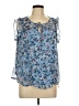 Adrienne Vittadini Blue Sleeveless Blouse Size L - photo 1