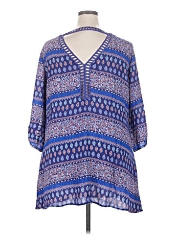 En Creme 3/4 Sleeve Blouse (view 2)