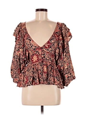 House of Harlow 1960 3/4 Sleeve Blouse (view 1)