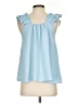 Unbranded 100% Polyester Blue Sleeveless Blouse Size S - photo 2