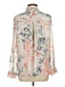 Rose + Olive 100% Polyester Floral Ivory Long Sleeve Blouse Size L - photo 2