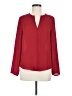 Atmosphere Red Long Sleeve Blouse Size 6 - photo 1