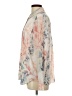 Rose + Olive 100% Polyester Floral Ivory Long Sleeve Blouse Size L - photo 5