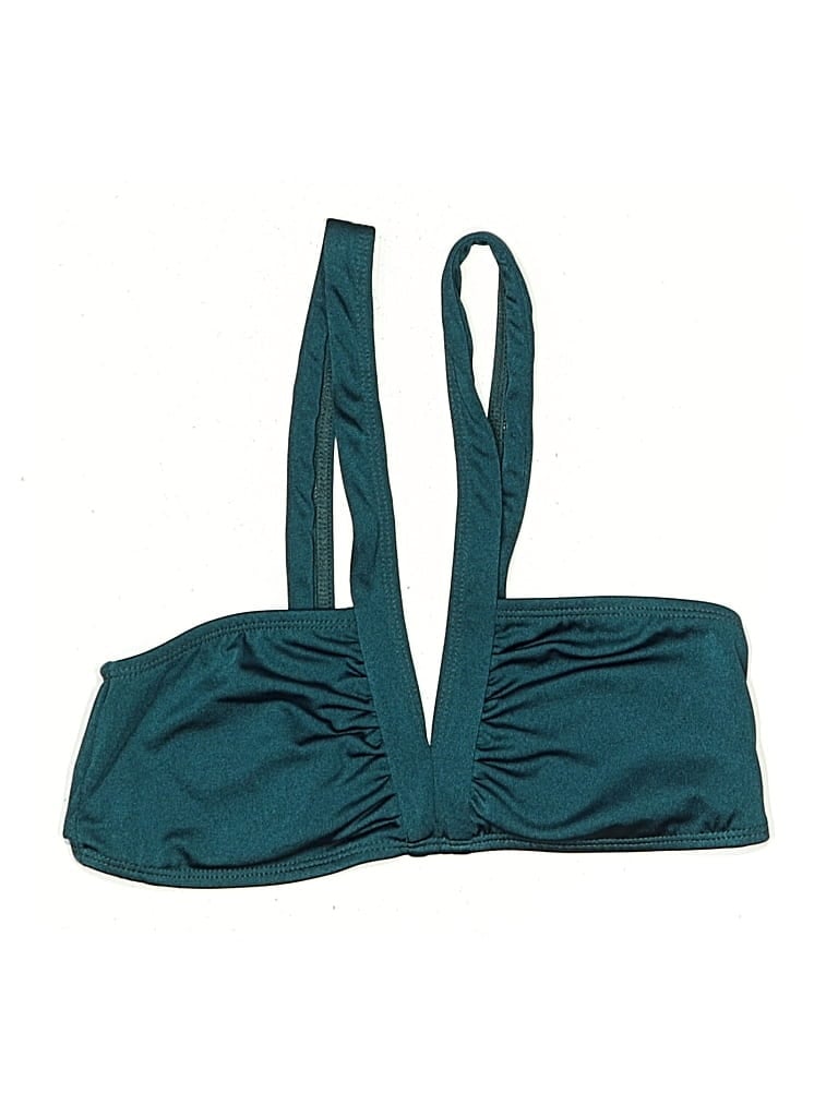 Pre-owned Assorted Brands Swimsuit Top Teal Swimwear