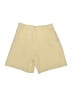 Lyssé Solid Yellow Khaki Shorts Size S - photo 2