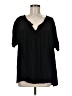 Freeloader 100% Rayon Black Short Sleeve Blouse Size M - photo 1
