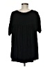 Freeloader 100% Rayon Black Short Sleeve Blouse Size M - photo 2