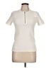 Helmut Lang 100% Polyester Ivory Short Sleeve Turtleneck Size L - photo 1