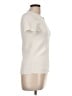 Helmut Lang 100% Polyester Ivory Short Sleeve Turtleneck Size L - photo 4