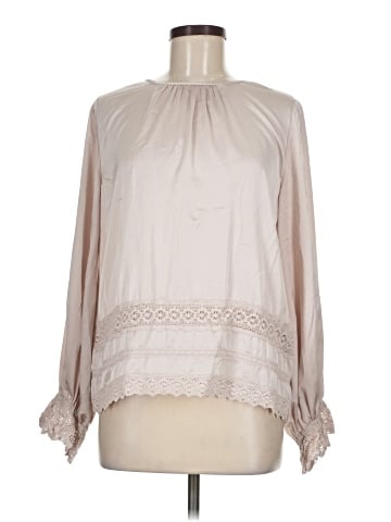 En Creme Long Sleeve Blouse (view 1)