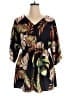 Shein Curve 100% Polyester Tropical Black Romper Size 14 Plus (1) - photo 1