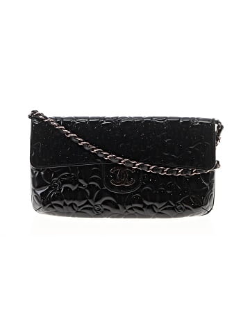 Chanel Vintage Patent Leather Camellia Small Flap Bag (view 1)