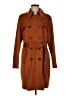 Elie Tahari Brown Trenchcoat Size M - photo 1